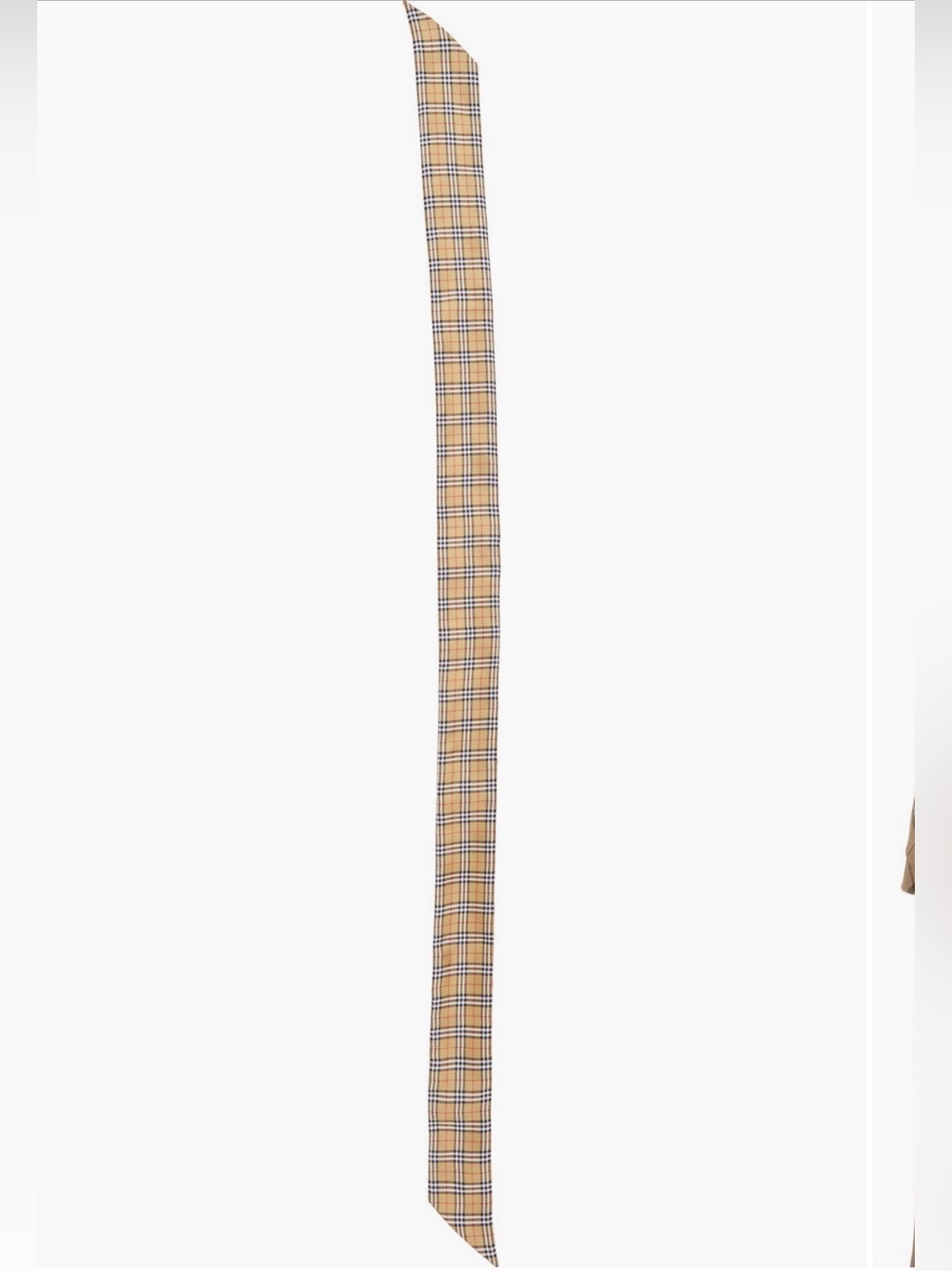 Burberry Heart ♥️ & Check Silk Skinny Neck Scarf - Picture 7 of 8